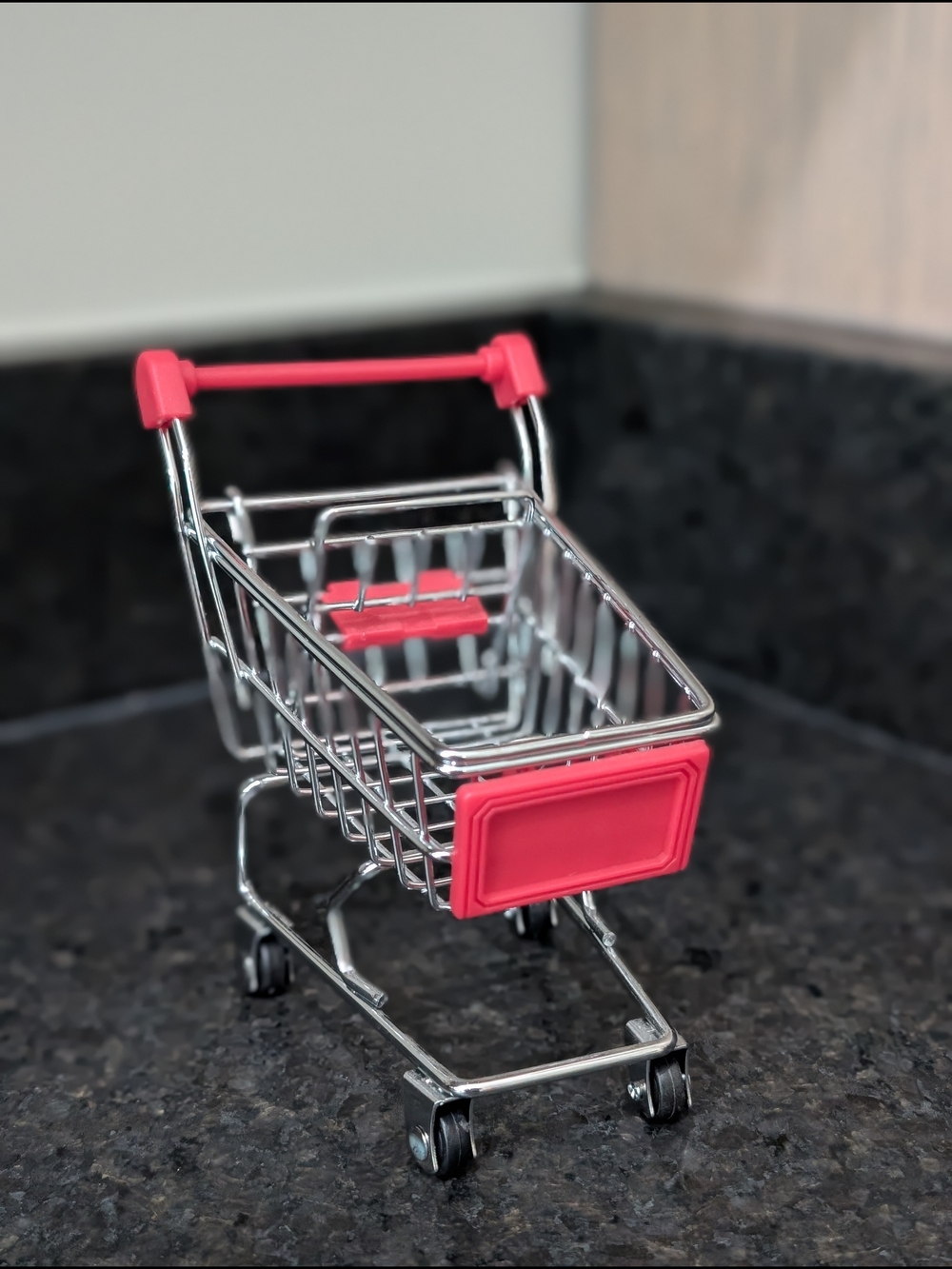 Mini Chrome Shopping Cart